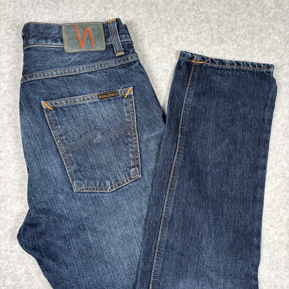 Nudie Jeans Mens Denim Steady Eddie Rich Contrast 1004246 Regular Tapered 33x34